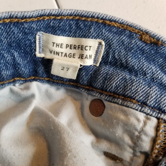 Madewell Women's The Perfect Vintage Jeans Size 27 - Picture 9 of 12